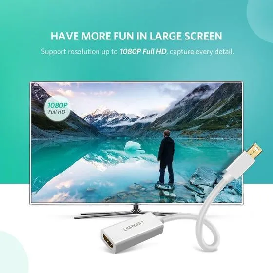 10461 Mini DP to HDMI Adapter | Black
