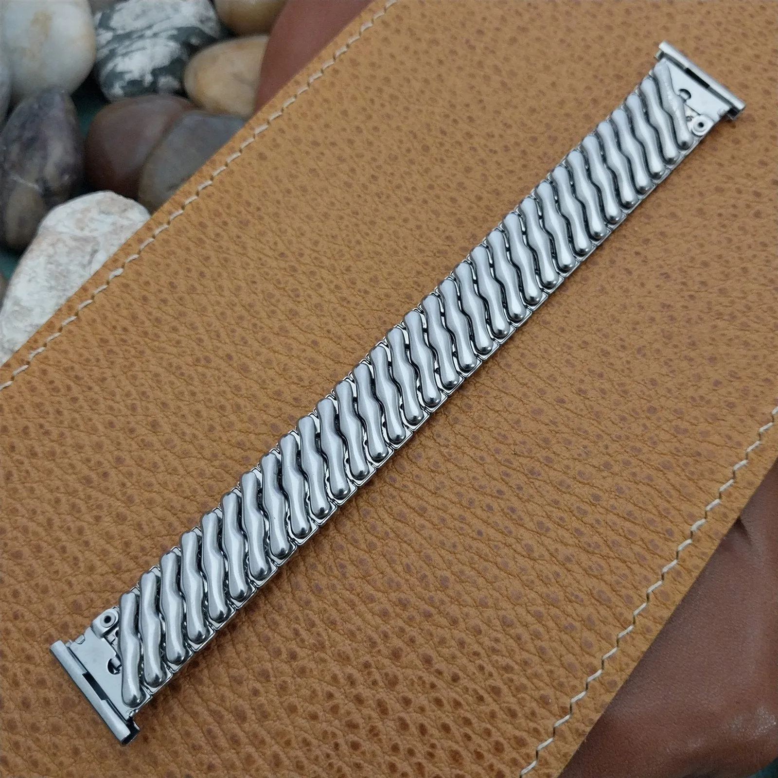 16mm 18mm 19mm Stainless Steel Expansion Foster USA nos 1950s Vintage Watch Band