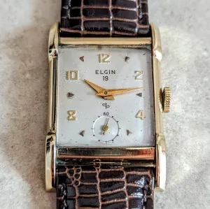 1942 ELGIN DuraPower Wristwatch 21 Jewels Cal. 559 U.S.A Made Watch 10K GF