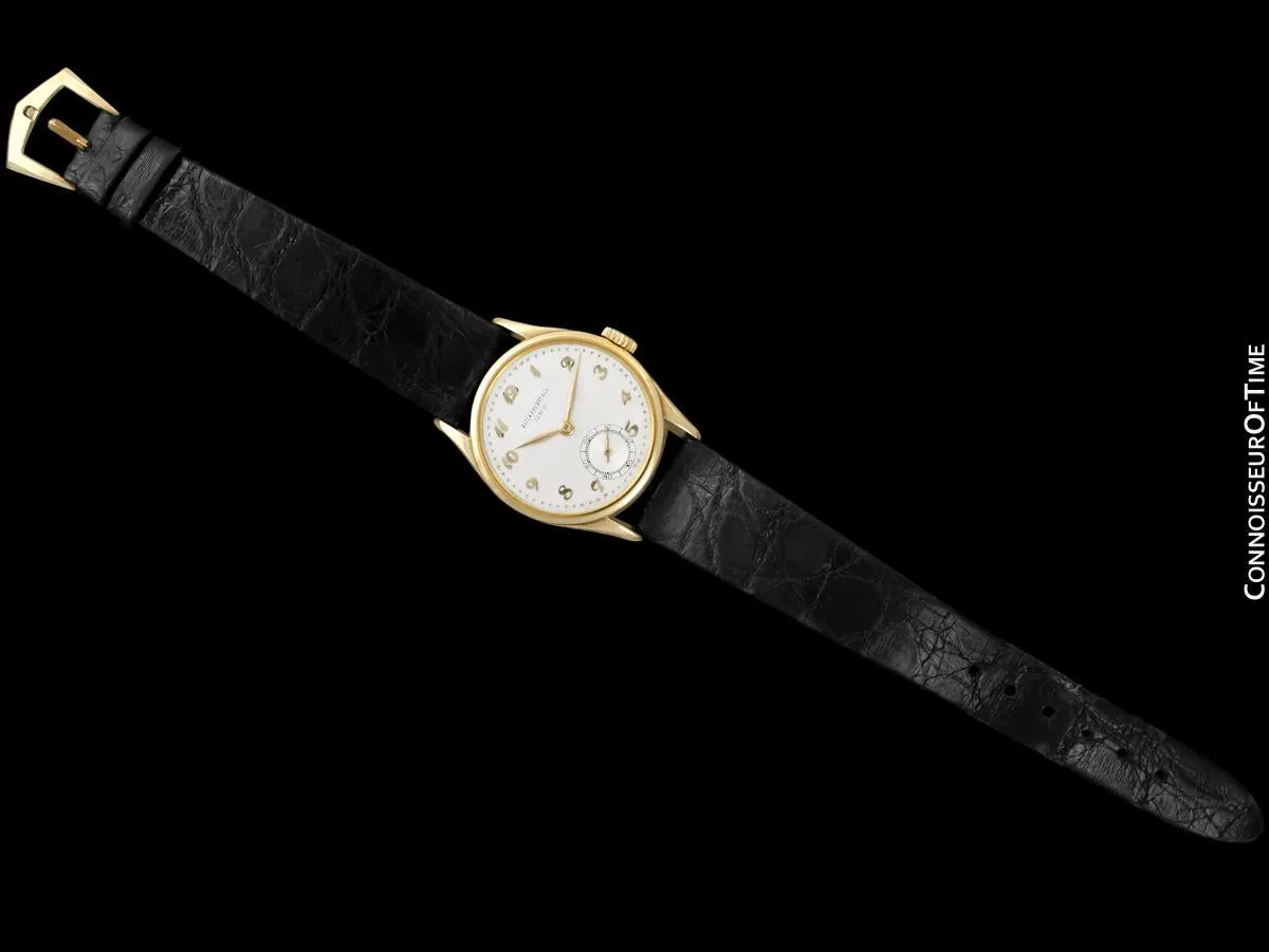 1950 Patek Philippe Vintage Calatrava Ref. 2418 Mens Watch, 18K Gold - Rare Breguet Dial