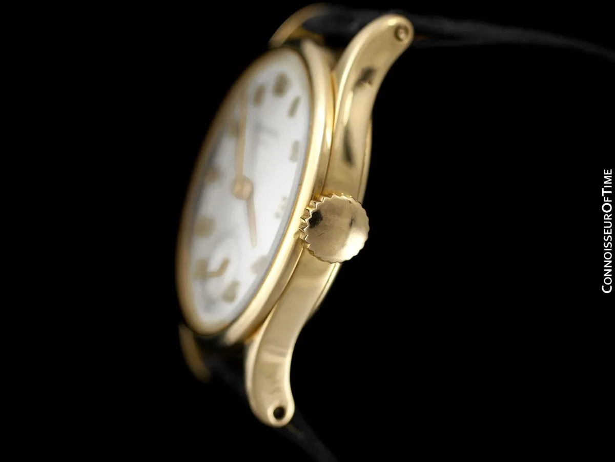 1950 Patek Philippe Vintage Calatrava Ref. 2418 Mens Watch, 18K Gold - Rare Breguet Dial