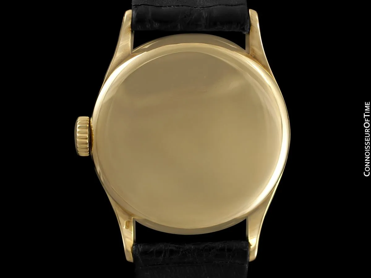 1950 Patek Philippe Vintage Calatrava Ref. 2418 Mens Watch, 18K Gold - Rare Breguet Dial