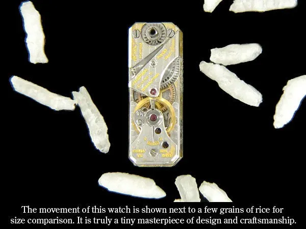 1950's Audemars Piguet Rare Vintage Ladies Backwind Watch - 18K Gold & Diamonds