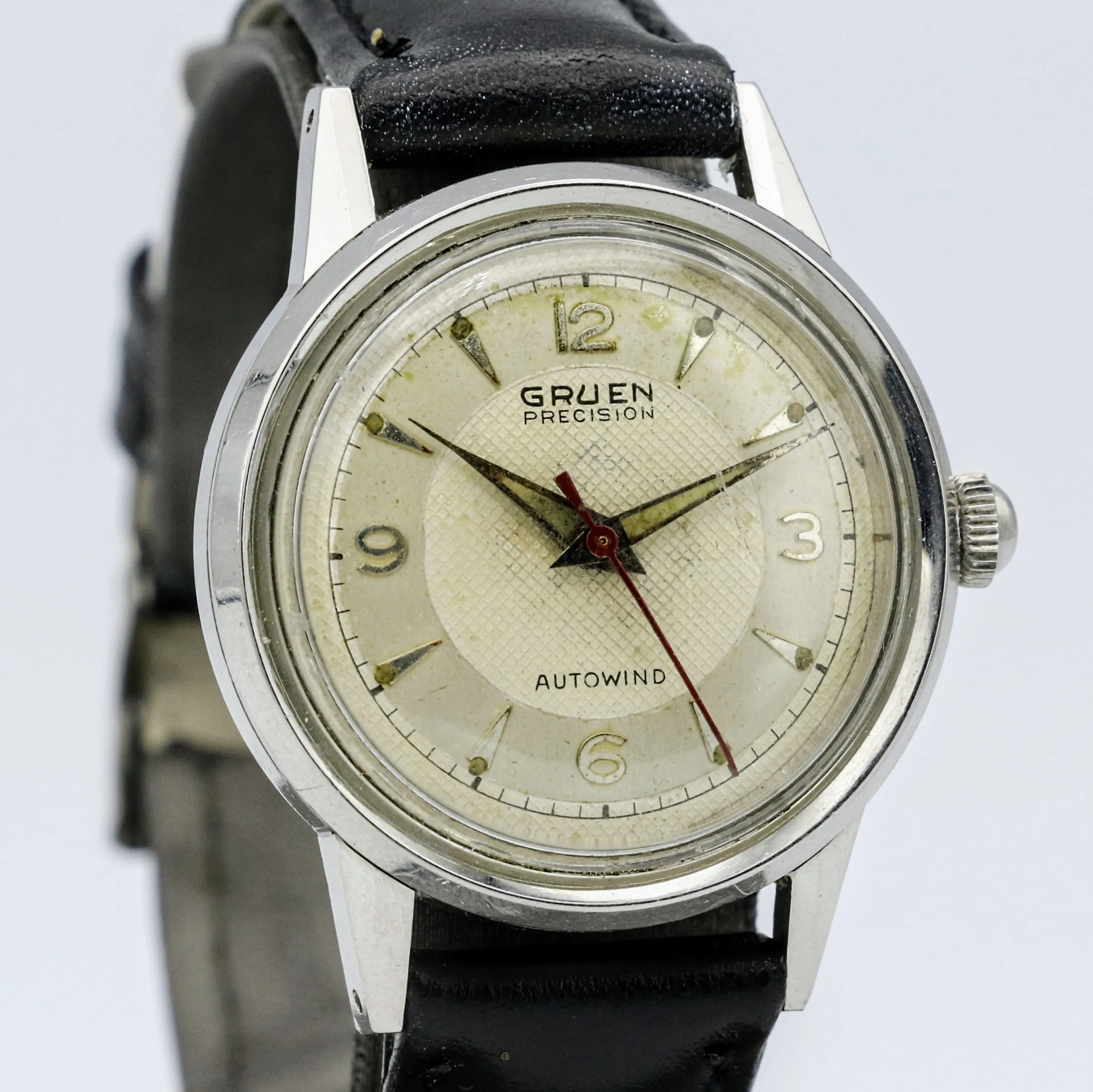 1954 GRUEN Precision Autowind Wristwatch Bumper Swiss Caliber 462ss 17J Watch