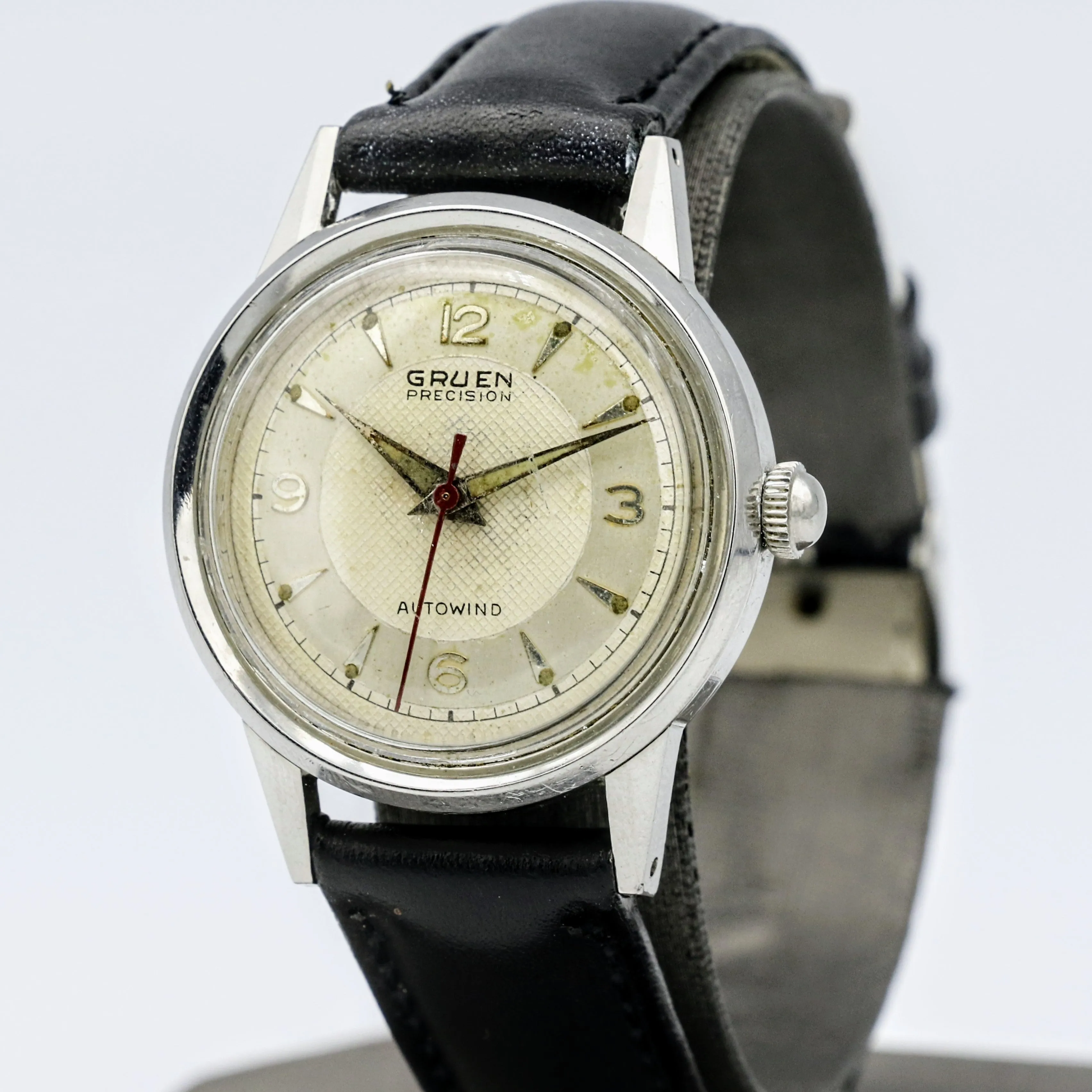 1954 GRUEN Precision Autowind Wristwatch Bumper Swiss Caliber 462ss 17J Watch
