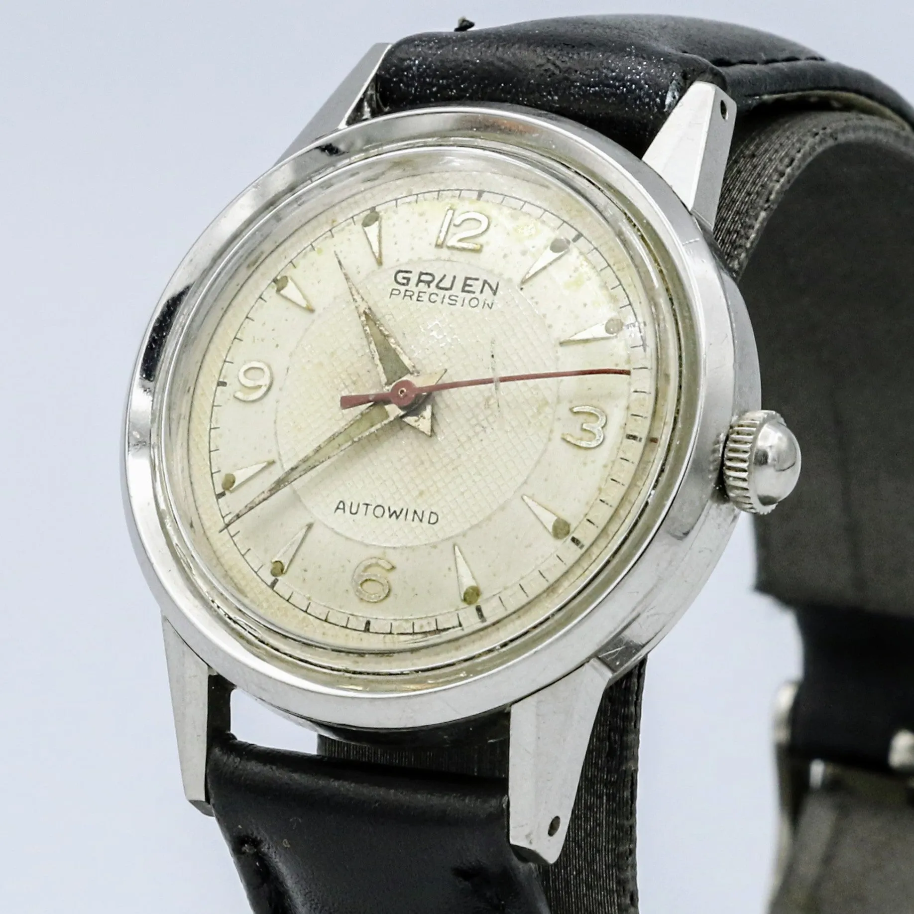 1954 GRUEN Precision Autowind Wristwatch Bumper Swiss Caliber 462ss 17J Watch