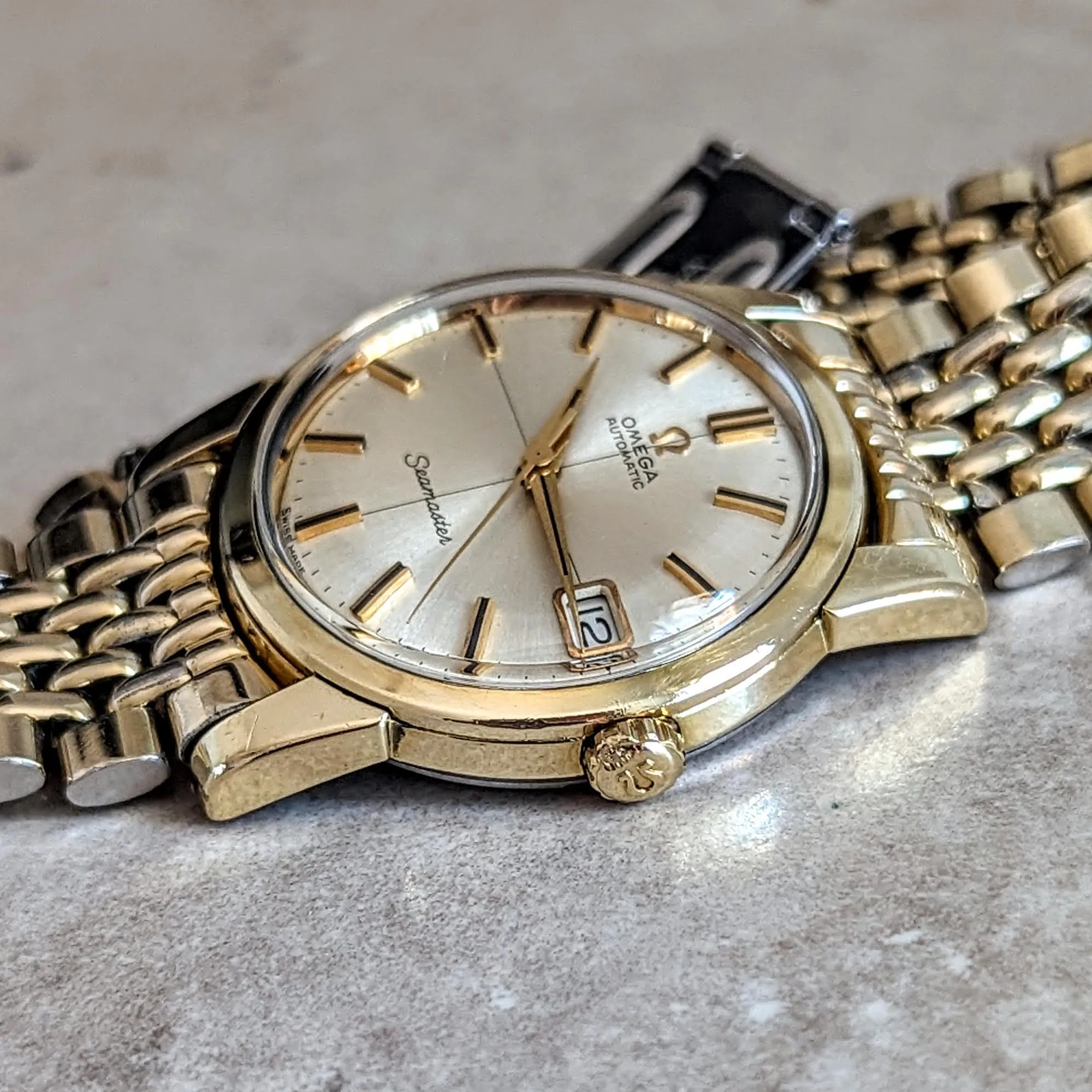 1965 OMEGA Seamaster Automatic Wristwatch Ref. 166.009 Orig. Bracelet Vintage Watch