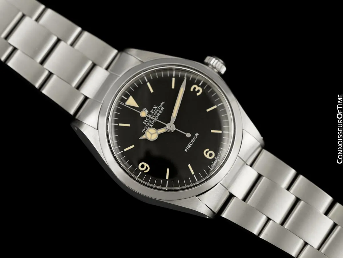 1974 Rolex Oyster Perpetual Explorer Tribute Ref. 5500 Classic Vintage Mens Watch - Stainless Steel