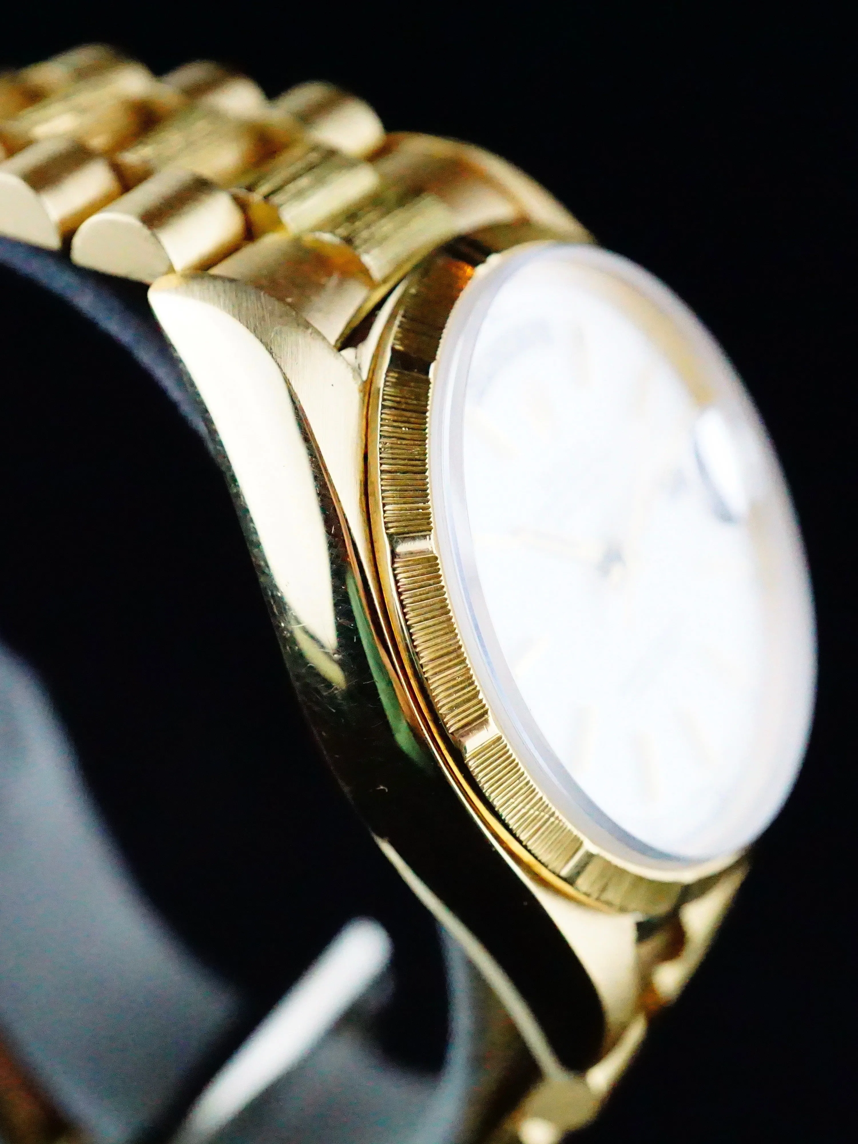 1978 Rolex Day-Date "Bark" 18k YG (Ref. 18078)