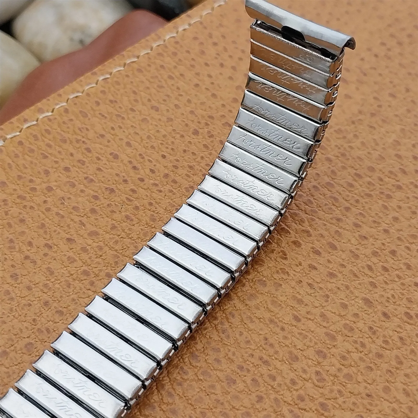 19mm 18mm 16mm Forstner Stainless Steel Stretch Unused 1950s Vintage Watch Band