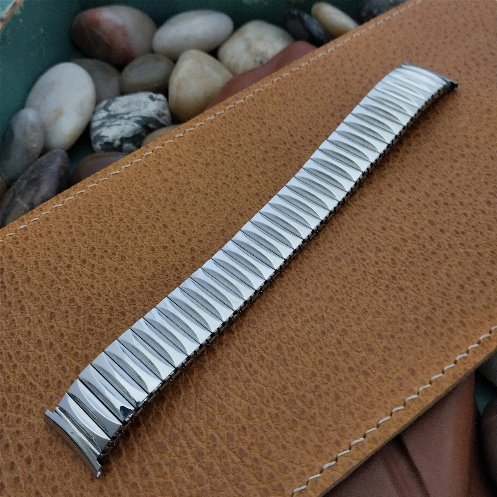 19mm 18mm 16mm Forstner Stainless Steel Stretch Unused 1950s Vintage Watch Band
