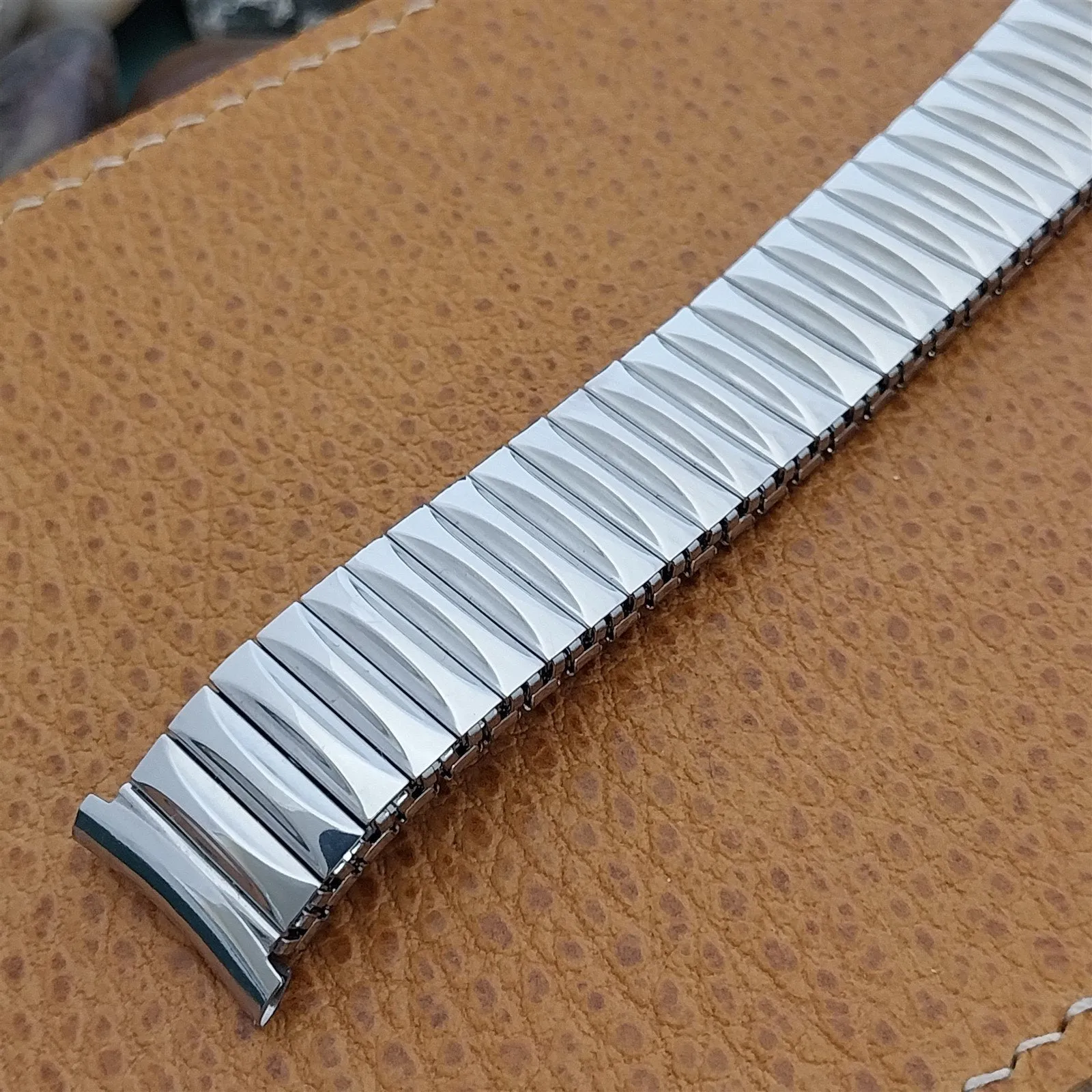 19mm 18mm 16mm Forstner Stainless Steel Stretch Unused 1950s Vintage Watch Band