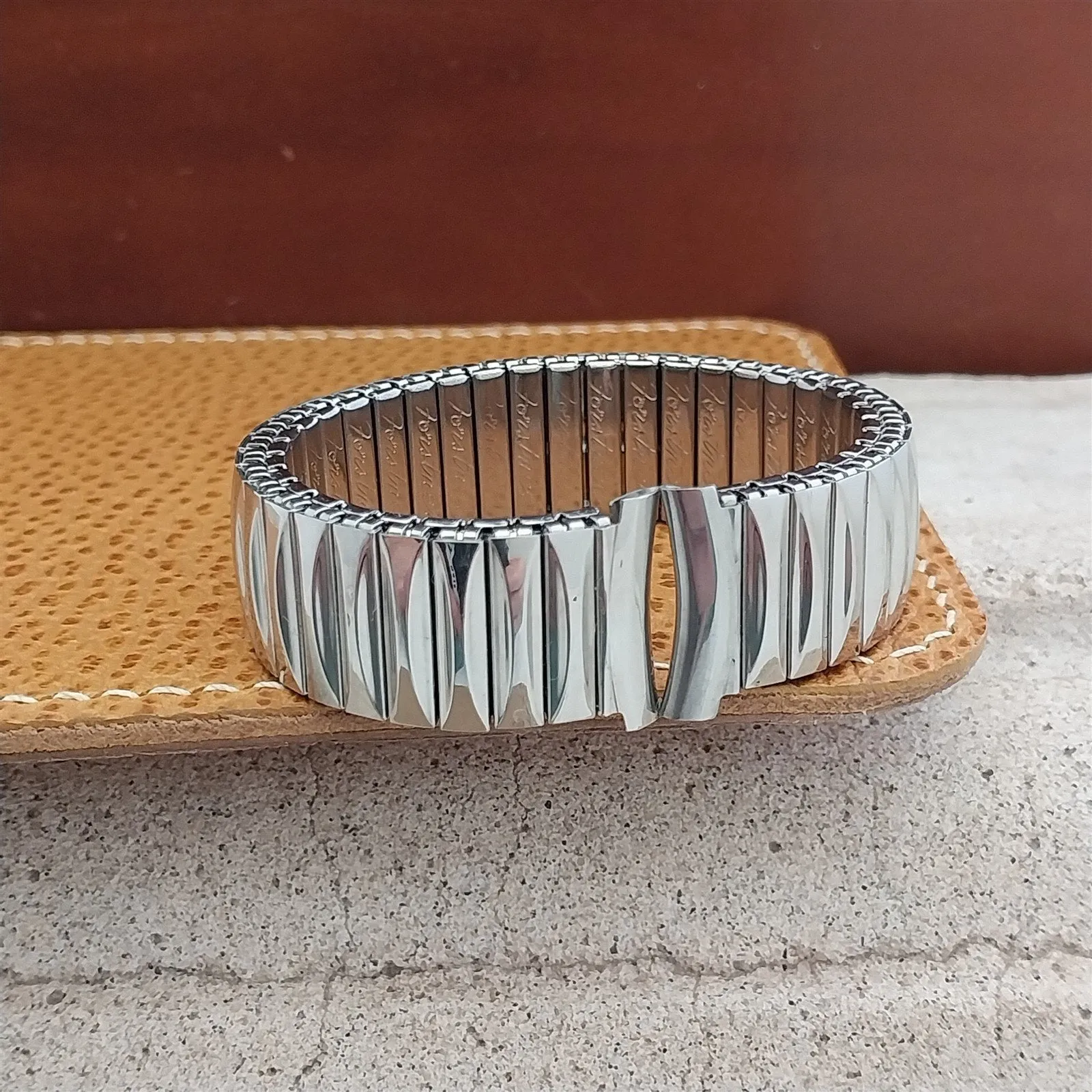19mm 18mm 16mm Forstner Stainless Steel Stretch Unused 1950s Vintage Watch Band
