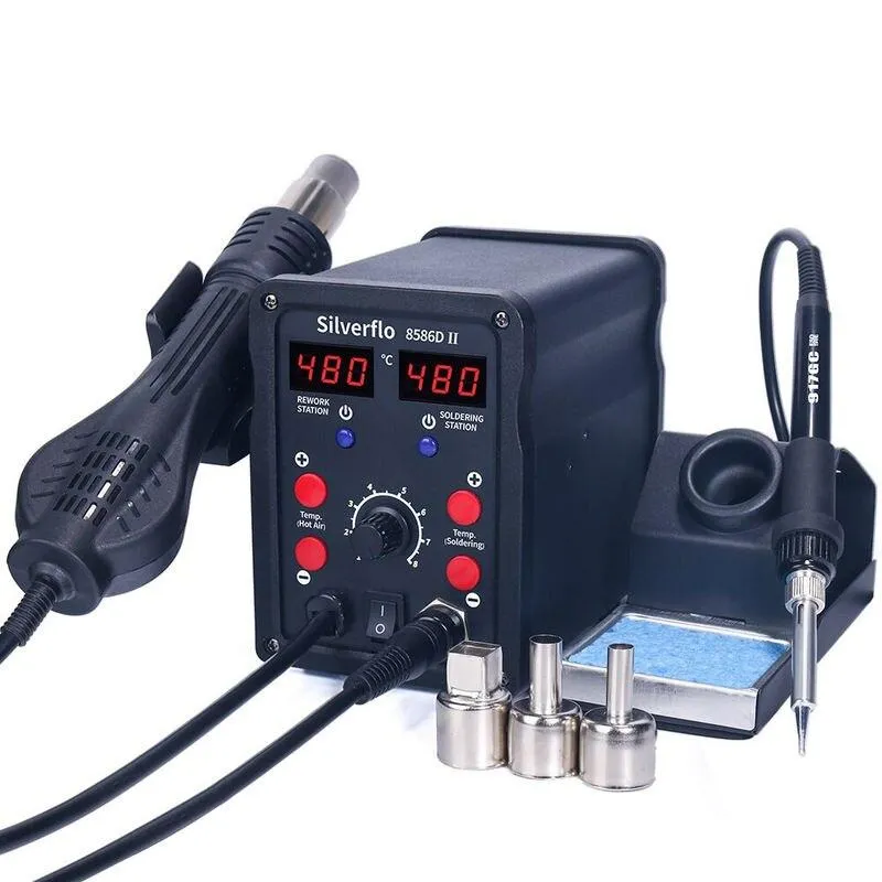 2-in-1 Precision Hot Air Gun & Soldering Station