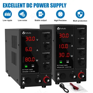 30V 6A DC Bench Power Supply | Precision Variable | 4 Digital Adjustable Lab Test | AU