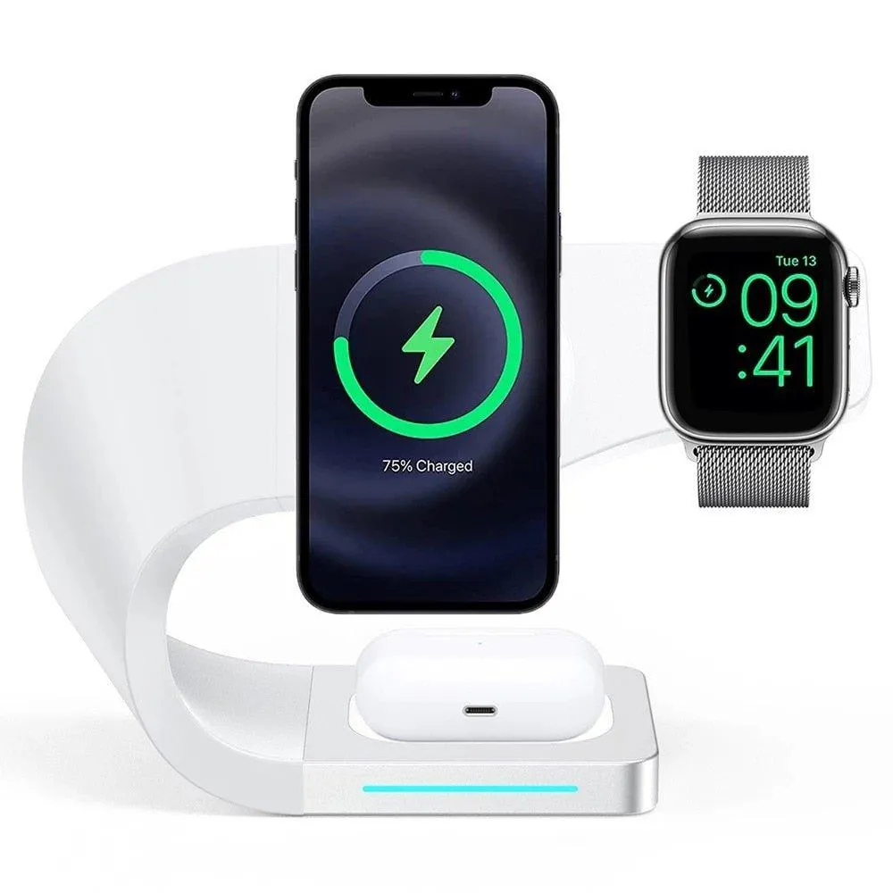 4 in 1 Magnetic Wireless Charging Dock Sation For iPhone Apple Watch AirPods