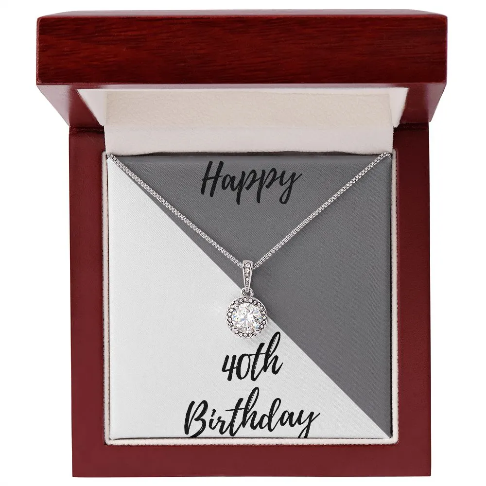 40th Birthday Gifts 30th Personalized Necklace Happy 40th Birthday Gifts for Her