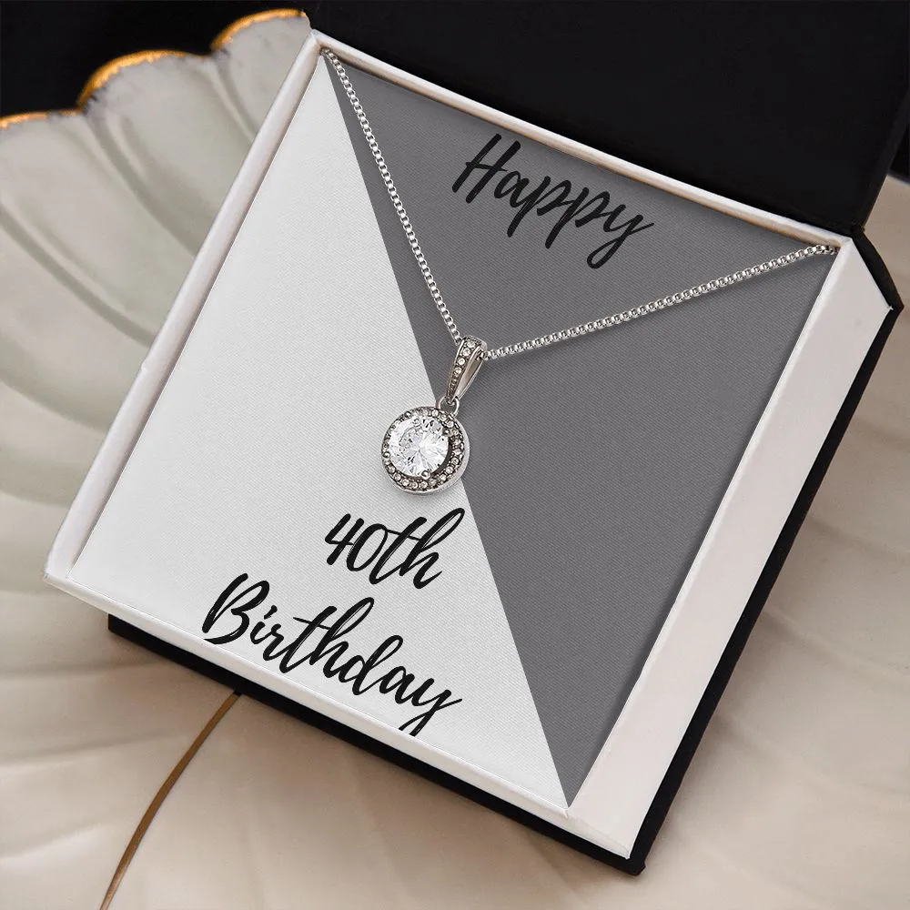 40th Birthday Gifts 30th Personalized Necklace Happy 40th Birthday Gifts for Her