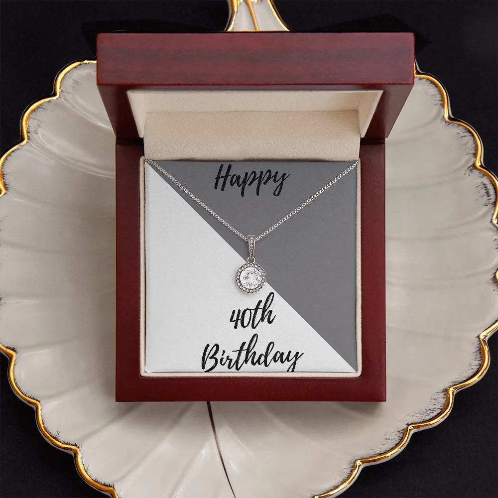 40th Birthday Gifts 30th Personalized Necklace Happy 40th Birthday Gifts for Her