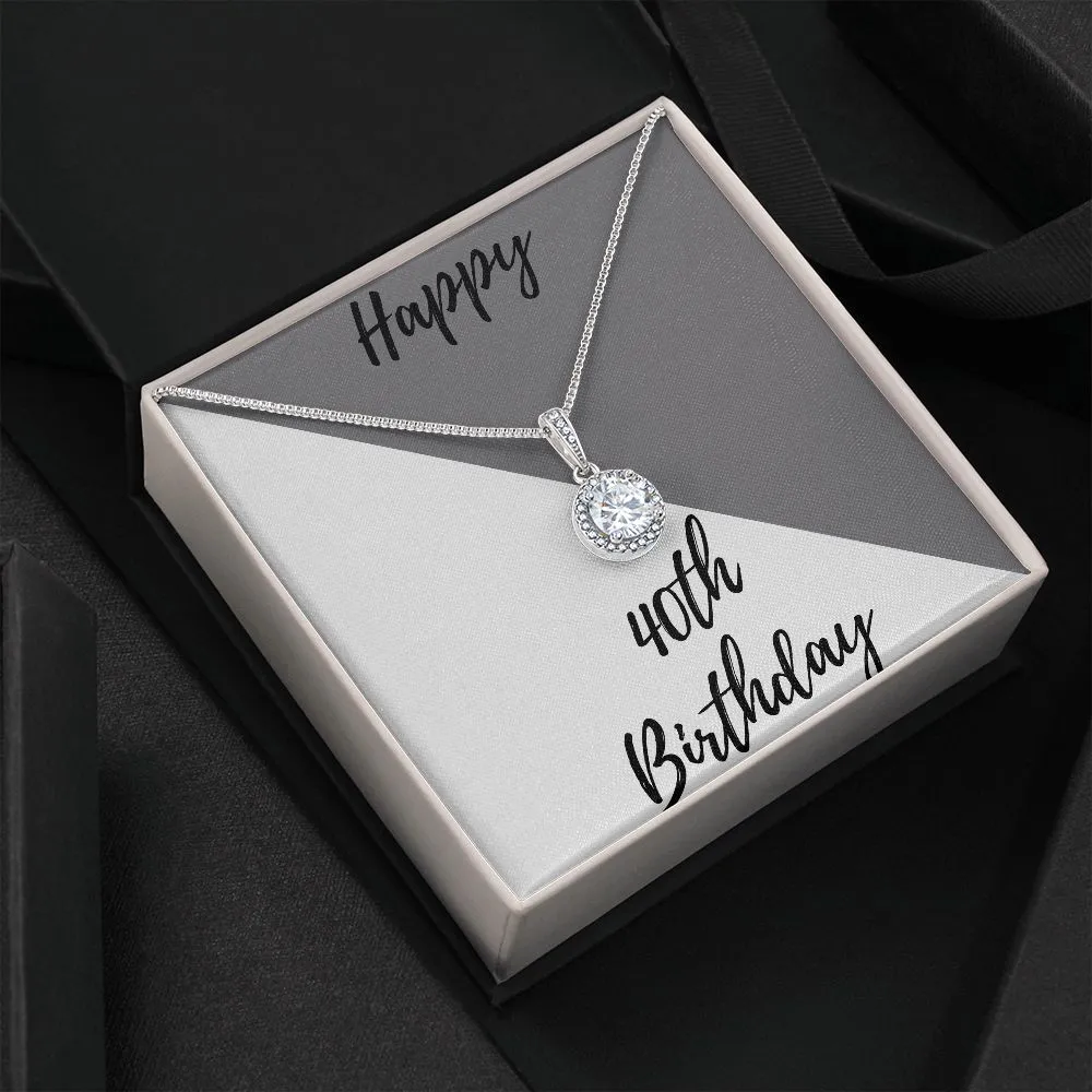 40th Birthday Gifts 30th Personalized Necklace Happy 40th Birthday Gifts for Her