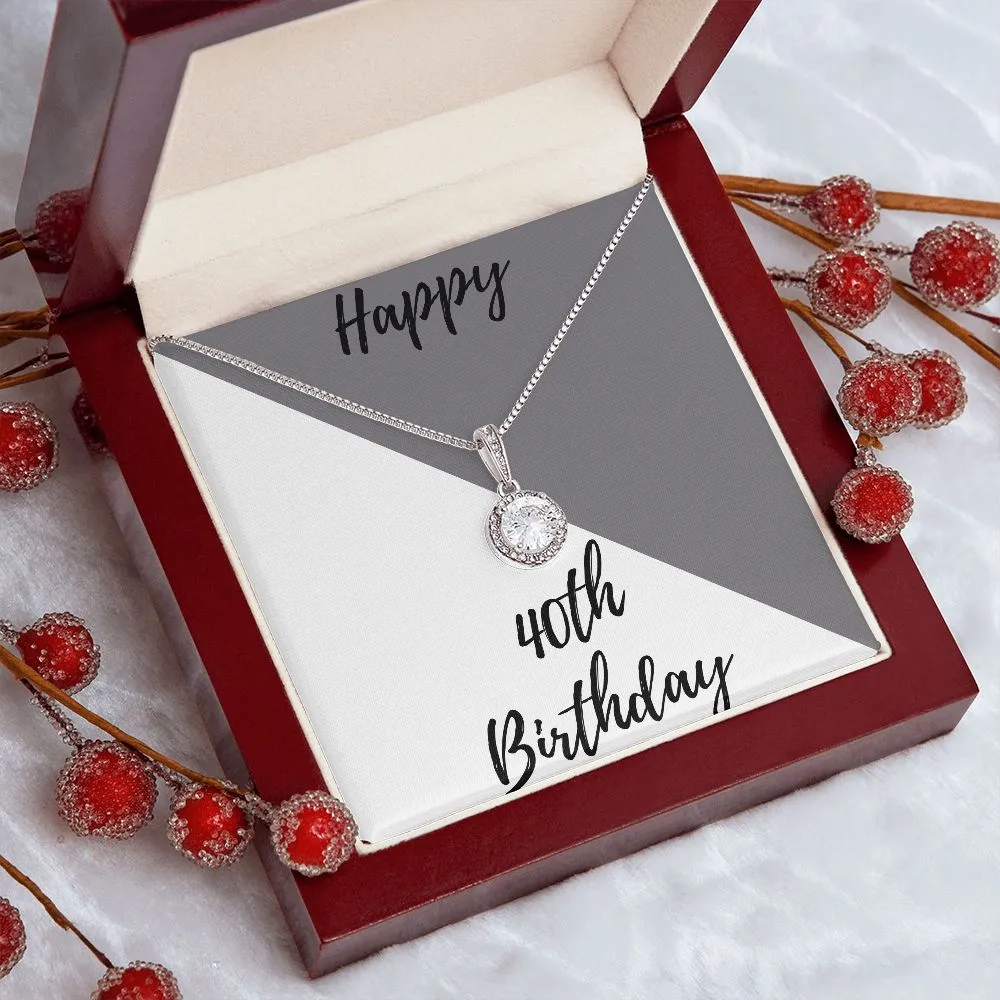 40th Birthday Gifts 30th Personalized Necklace Happy 40th Birthday Gifts for Her