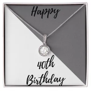 40th Birthday Gifts 30th Personalized Necklace Happy 40th Birthday Gifts for Her