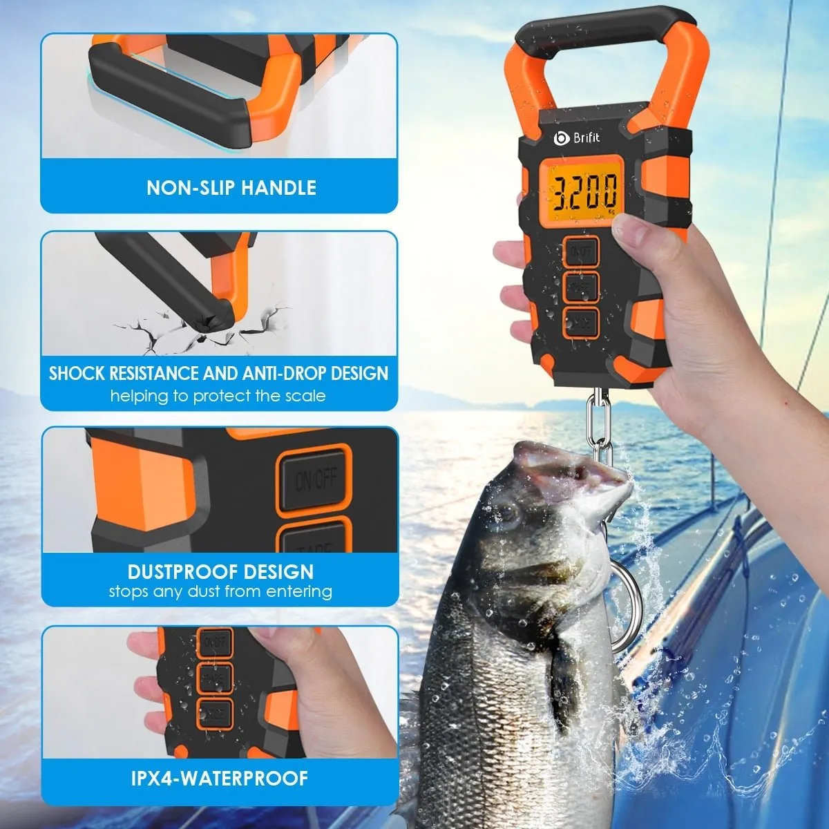 50KG Digital Hook Scale With Ruler