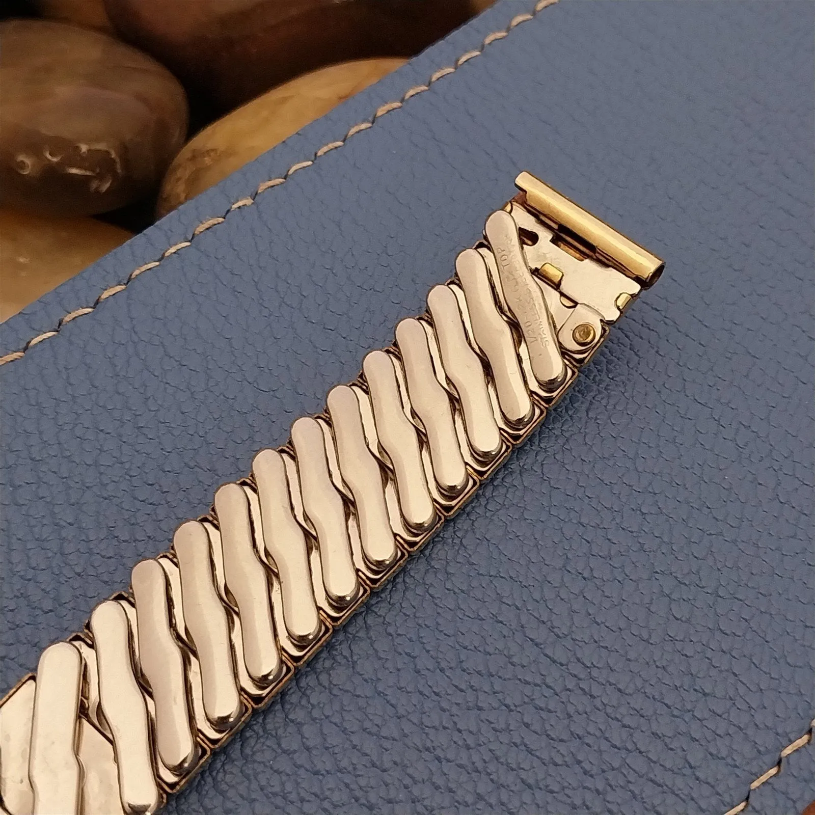 5/8" Bretton 12K Gold-Filled Monogram Classic 1940s Unused Vintage Watch Band