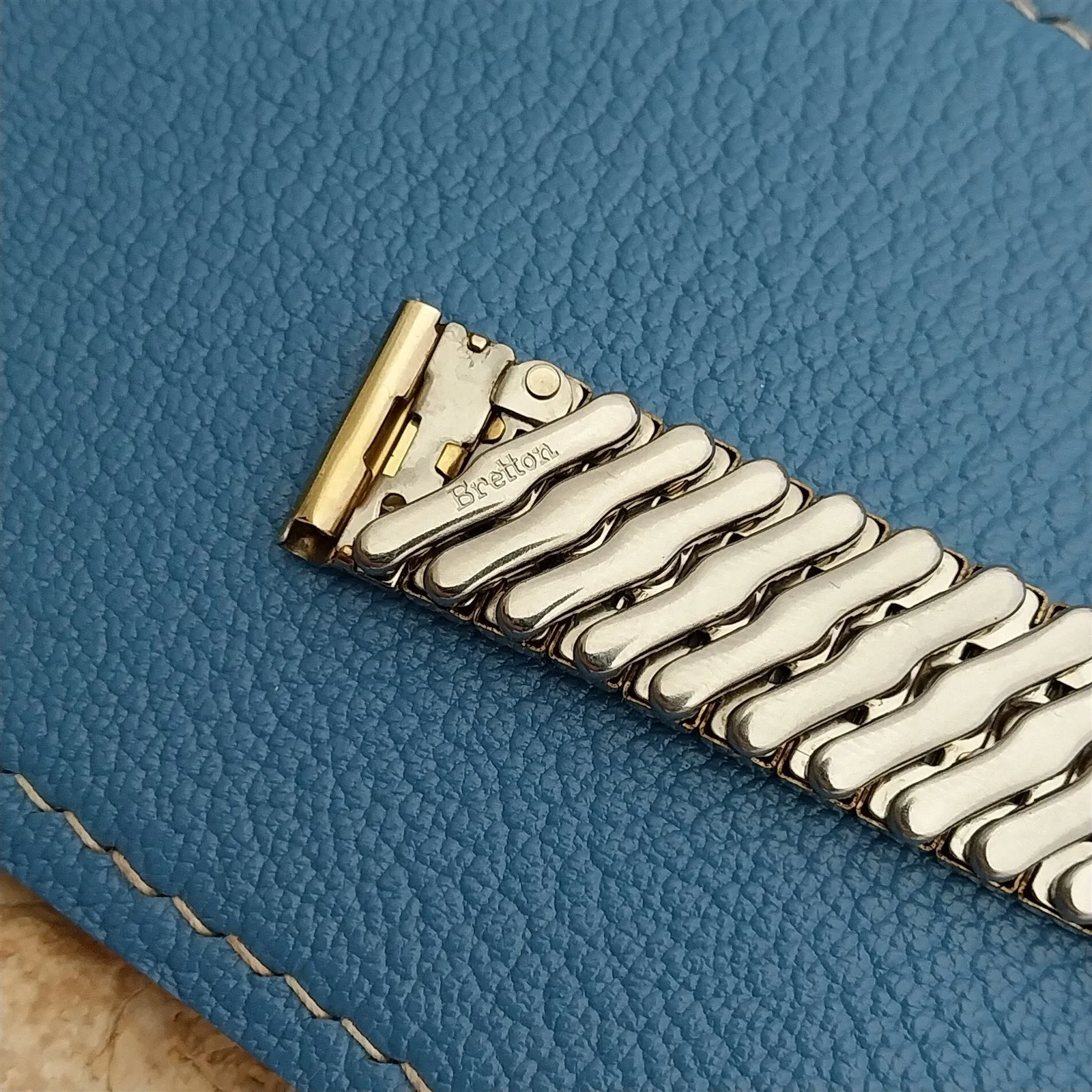 5/8" Bretton 12K Gold-Filled Monogram Classic 1940s Unused Vintage Watch Band