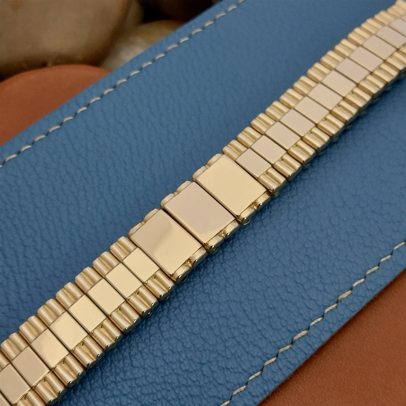 5/8" Bretton 12K Gold-Filled Monogram Classic 1940s Unused Vintage Watch Band