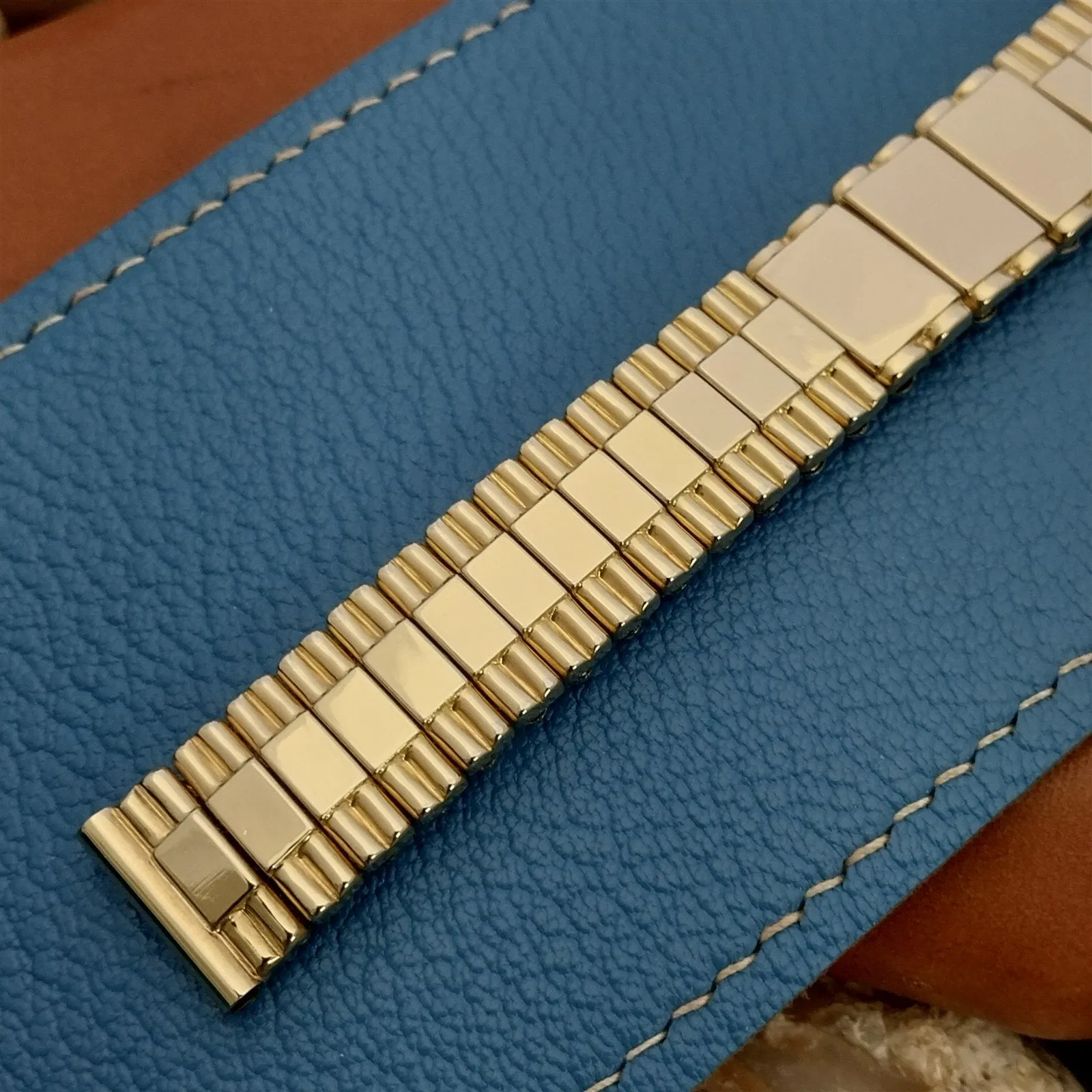 5/8" Bretton 12K Gold-Filled Monogram Classic 1940s Unused Vintage Watch Band