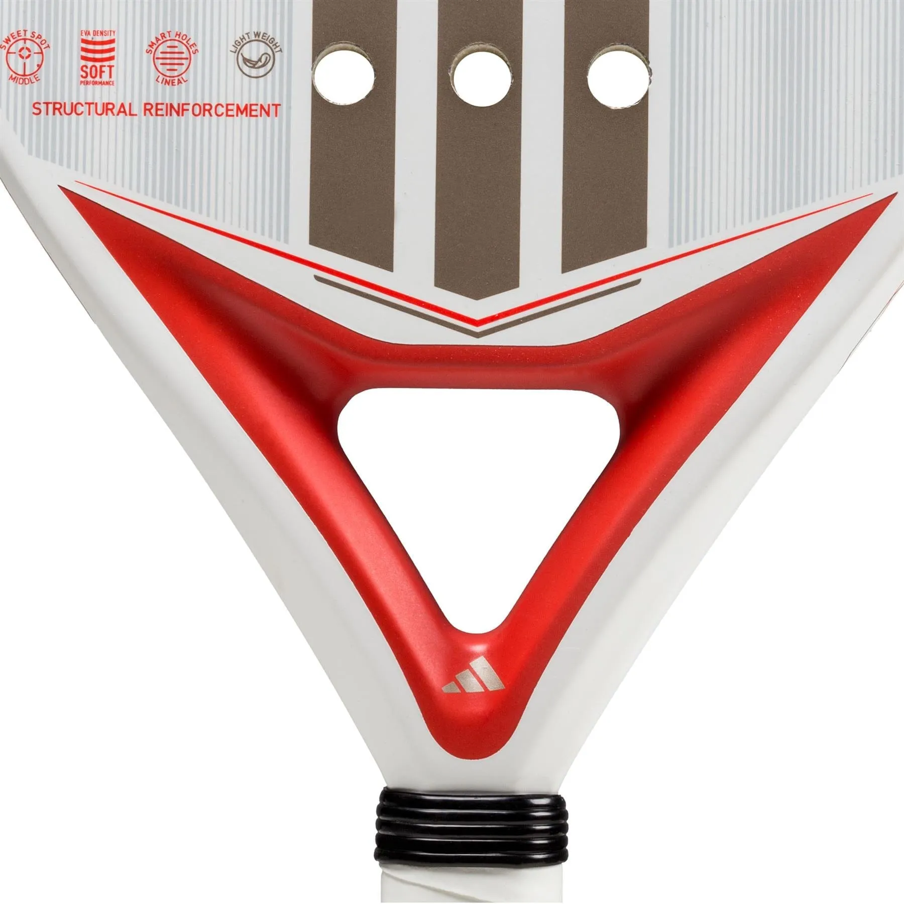 ADIDAS Match Light 3.4 Padel Racket - Clear / Red