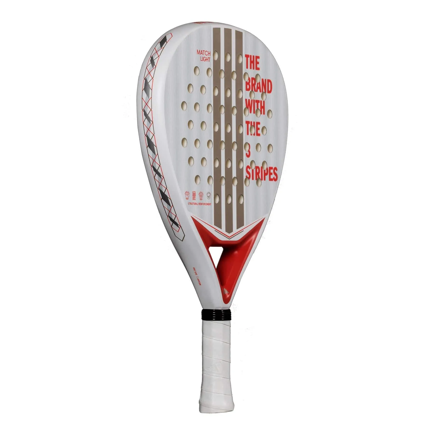 ADIDAS Match Light 3.4 Padel Racket - Clear / Red