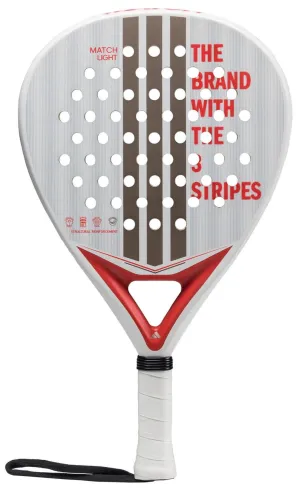 ADIDAS Match Light 3.4 Padel Racket - Clear / Red