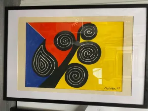 Alexander Calder "Autumn Harvest" Signed 1969 Color Lithograph -$10K APR W/CoA!