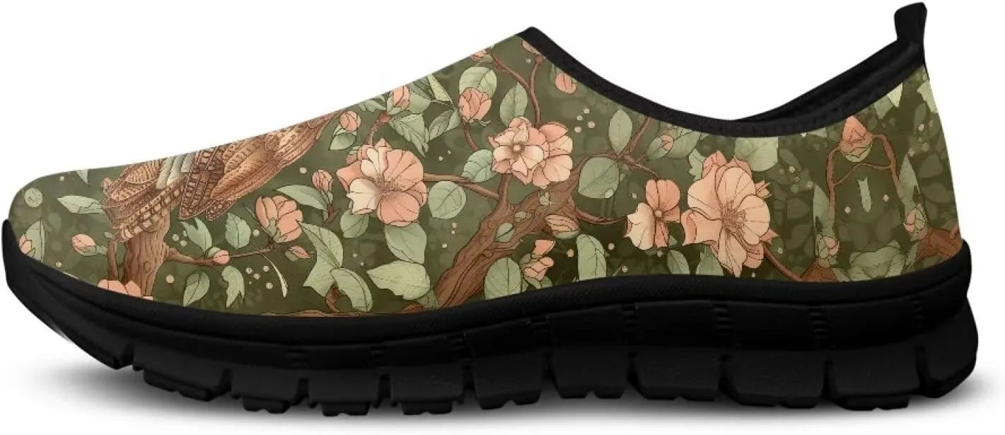 Animal Sneakers for Women Low-Top Cozy Casual Hands Free Non-Slip Sneakers Slip On Lightweight Walking Shoes for Teen Girls US 5.5-11.5