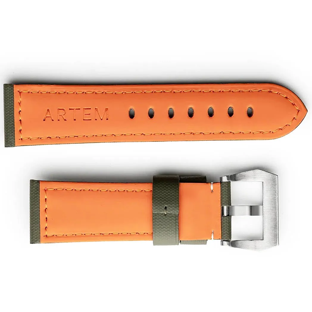 Artem PAM-Style Green Sailcloth Watch Strap