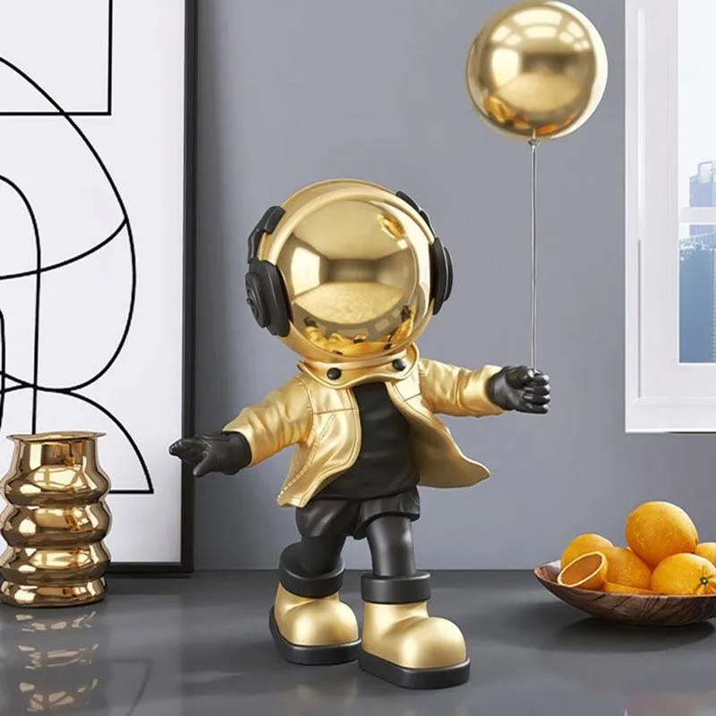Astronaut-Inspired Resin Key Storage Sculpture