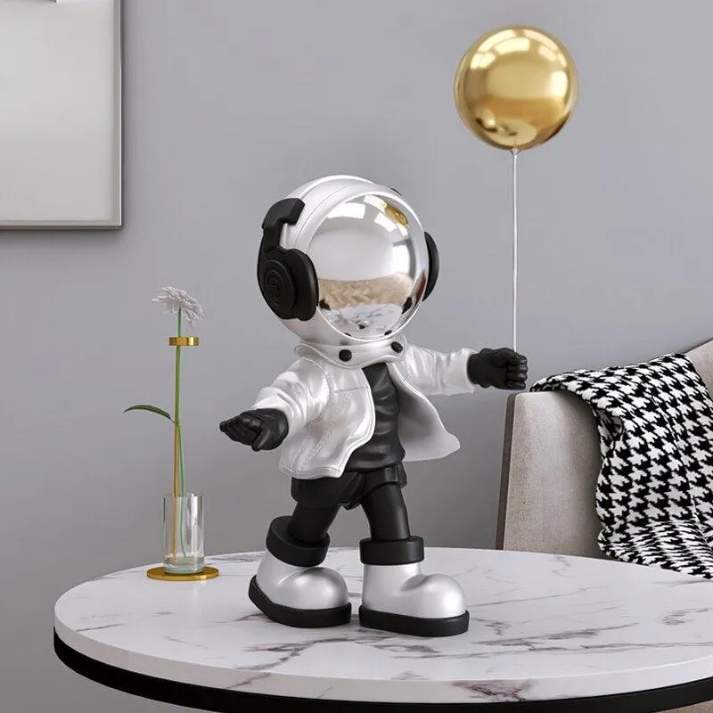 Astronaut-Inspired Resin Key Storage Sculpture