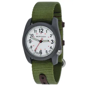 Bertucci A-11T Americana Mens Black Nylon Band Black Quartz Dial Watch - 13333