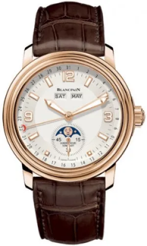Blancpain Leman Moon Phase Complete Calendar 18K Rose gold Men Watch