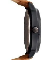 Blue Diamond Analogue Black Dial Men's Watch - 2565953