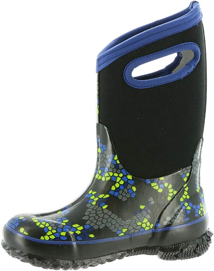 Bogs Kids Classic Flower Stripes Winter Snow Boot