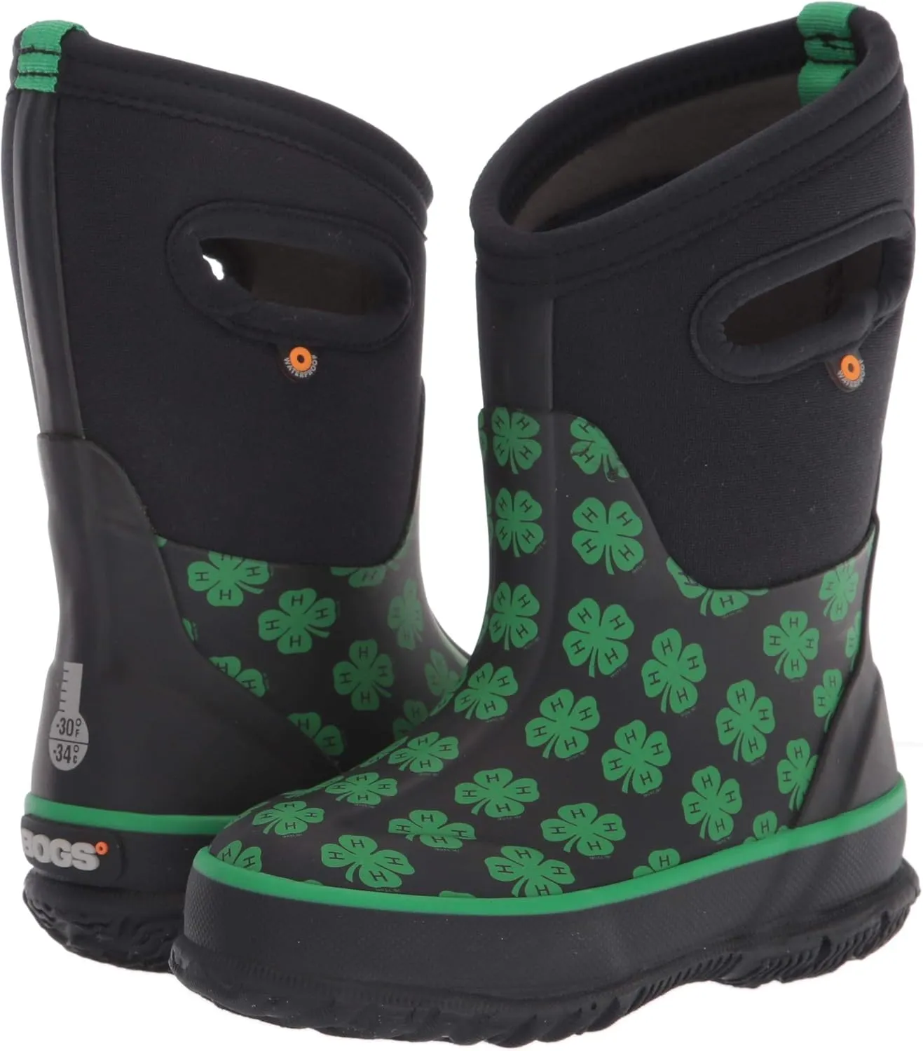 Bogs Kids Classic Flower Stripes Winter Snow Boot