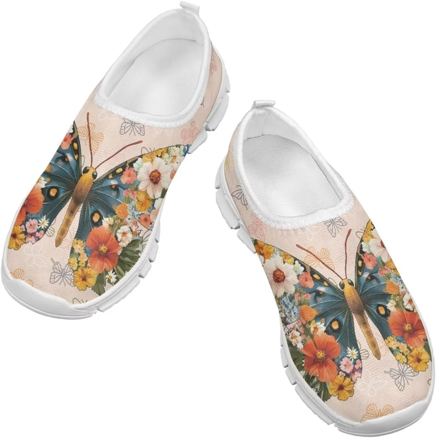 Boys Girls Soft Slip On Loafers Lightweight Casual Walking Shoes Non Slip Athletic Sneaker for Little Big Kids White Sole Size 11-15