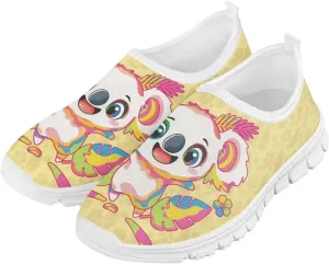 Boys Girls Soft Slip On Loafers Lightweight Casual Walking Shoes Non Slip Athletic Sneaker for Little Big Kids White Sole Size 11-15
