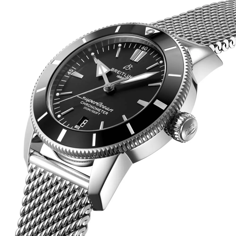 Breitling Superocean Heritage B20 44mm Black Dial Automatic Gents Watch AB2030121B1A1