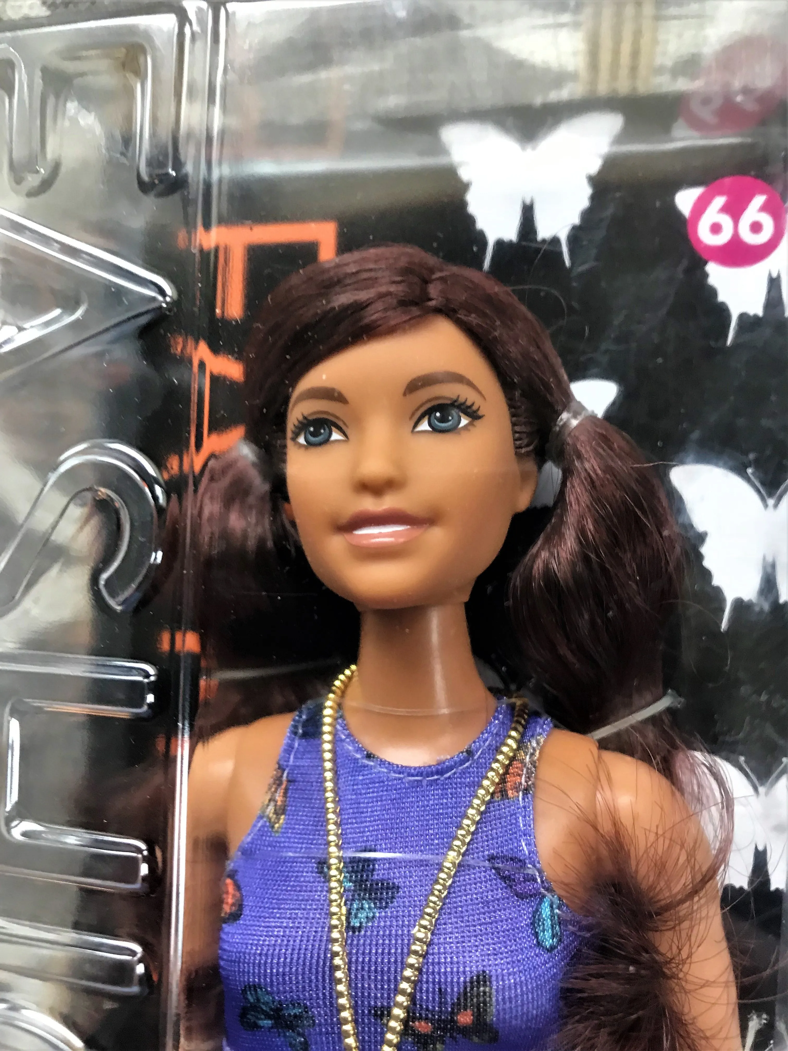 BUTTERFLY-DRESS BARBIE DOLL/"FASHIONISTAS" BARBIE