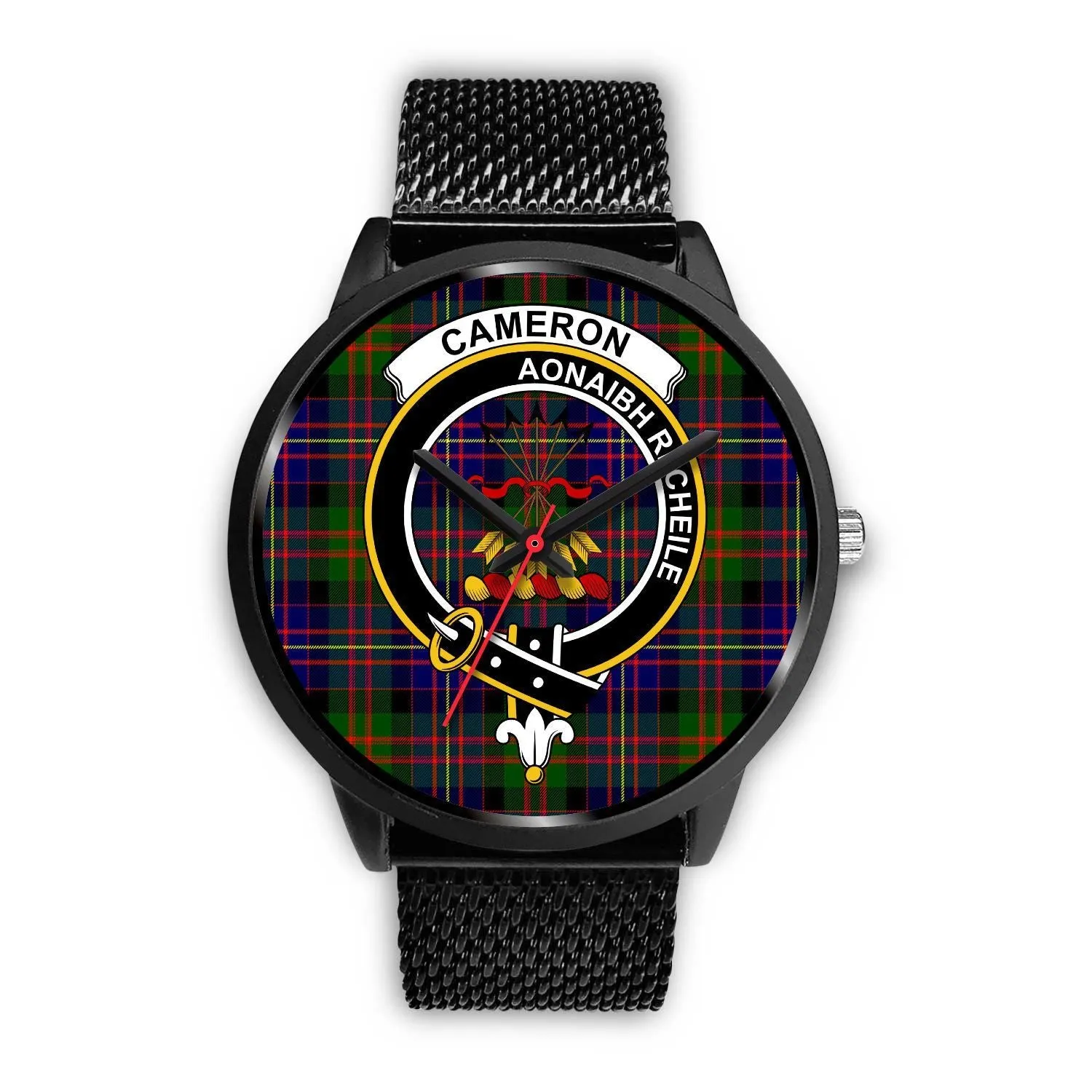 Cameron Clan Badge Tartan Black Watch