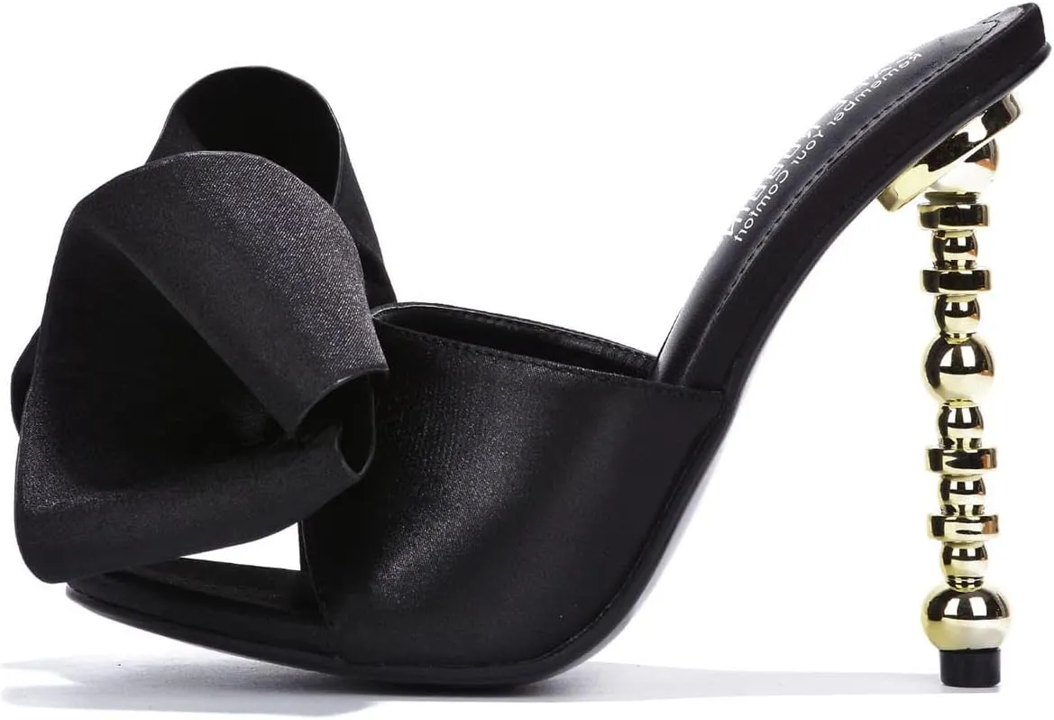 Cape Robbin Salsa Women's Sandals Sexy High Heels Open Toe Oval Pumps Black